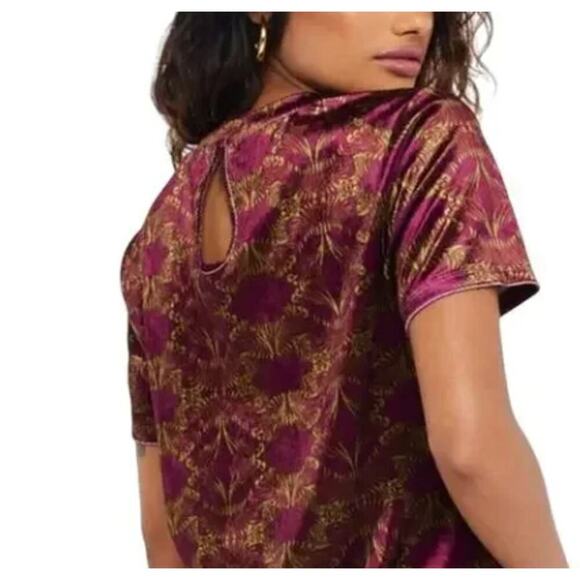 Savage Fenty Women’s Psychedelic Velvet Sleep Top in Dazed 1X NWT - Picture 5 of 10